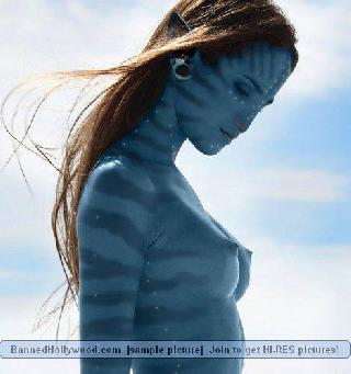 Blue avatar nude