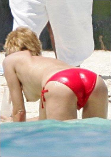 Naked Sharon Stone on the beach - 3