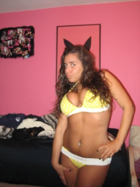 Latina girl showing tits  - 19