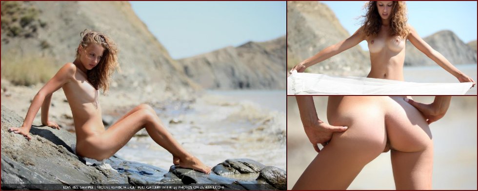 New smoking hot model gets naked on sand - Kepricia - 16