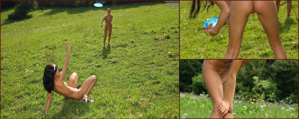 Naked girls are grazing outdoor - Viky Day - 1