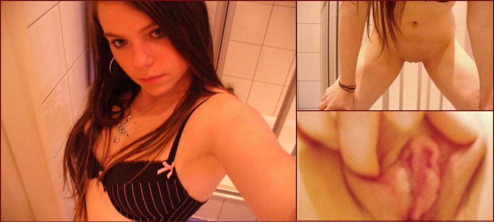 Pretty teen girl in bathroom - 4