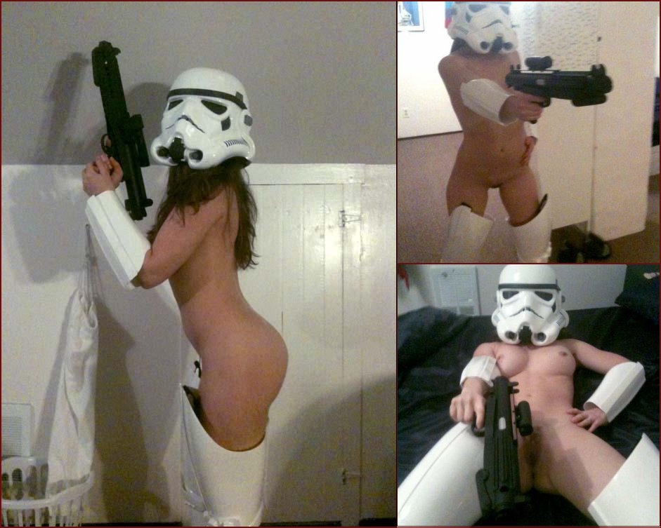 Sexy girl in Star Wars costume - 48