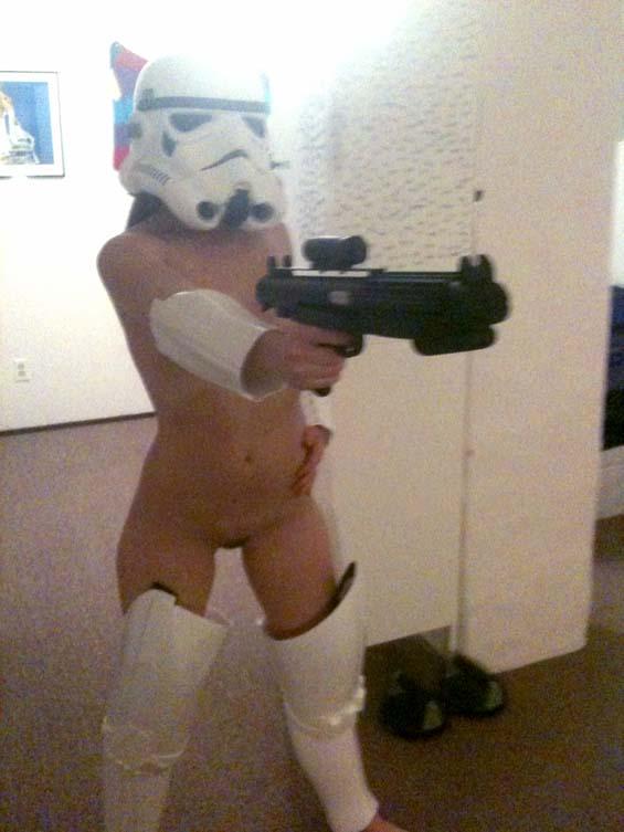 Sexy girl in Star Wars costume - 2