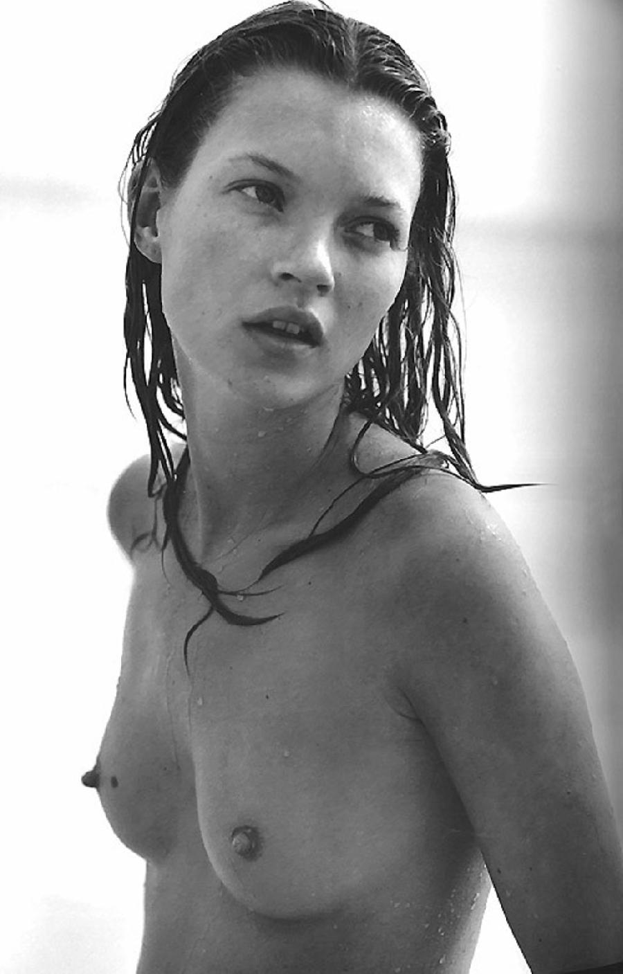 British model in black and white pics - Kate Moss - 24
