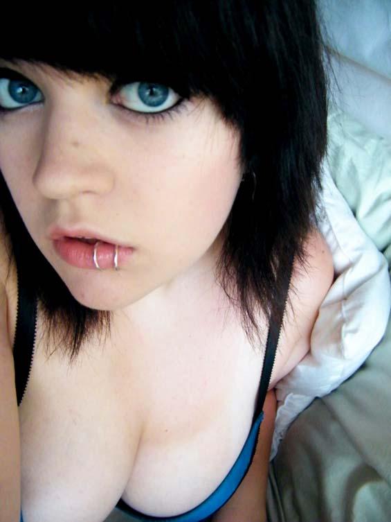 Blue-eyed emo girl - 1