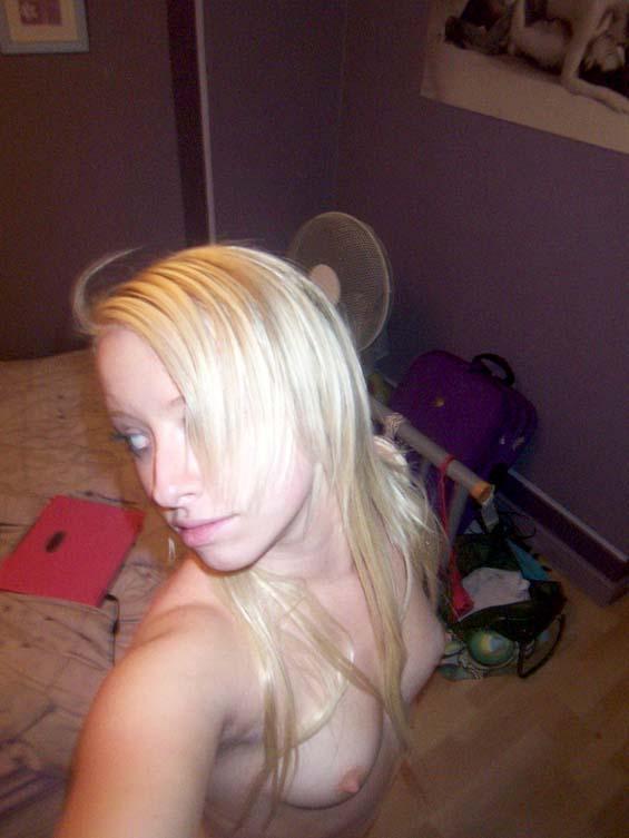 Cute blonde girl in bed - 4