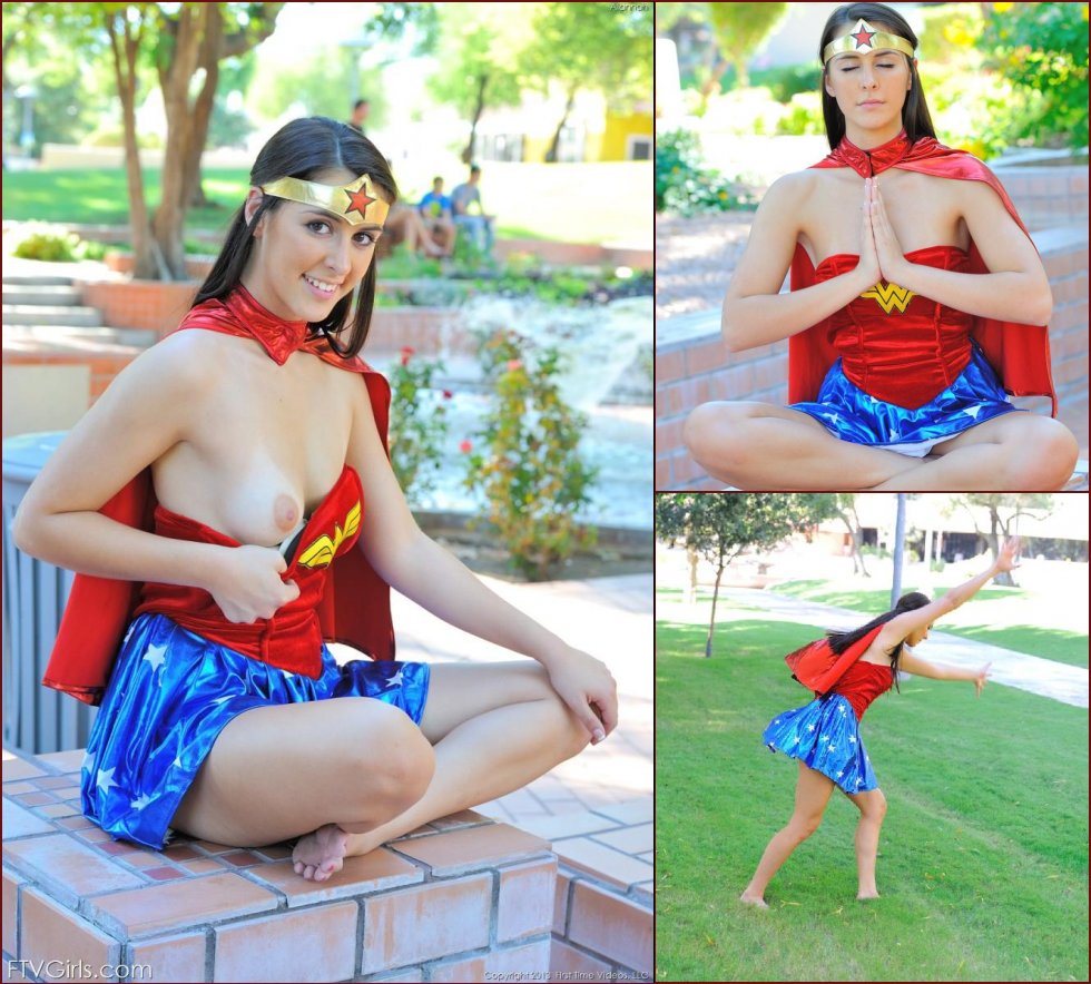 Alannah as sexy Wonder Woman - 16