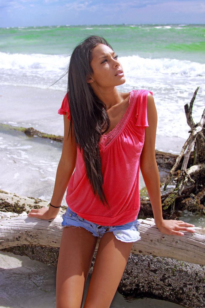 Sexy latina on the beach - Danica - 1