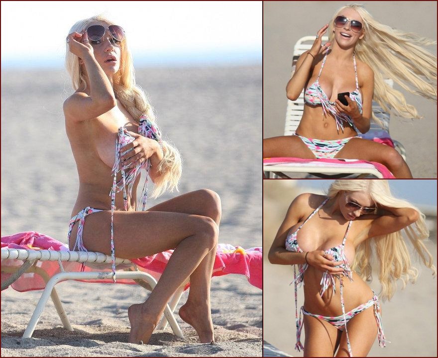 Courtney Stodden sexy on the beach - 9