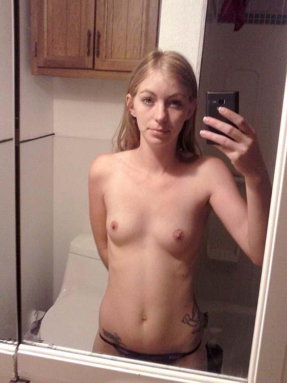 Skinny girl is taking photos - 2