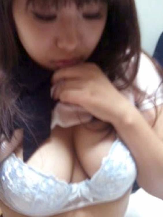 Busty Asian girl with finger into pussy - 2