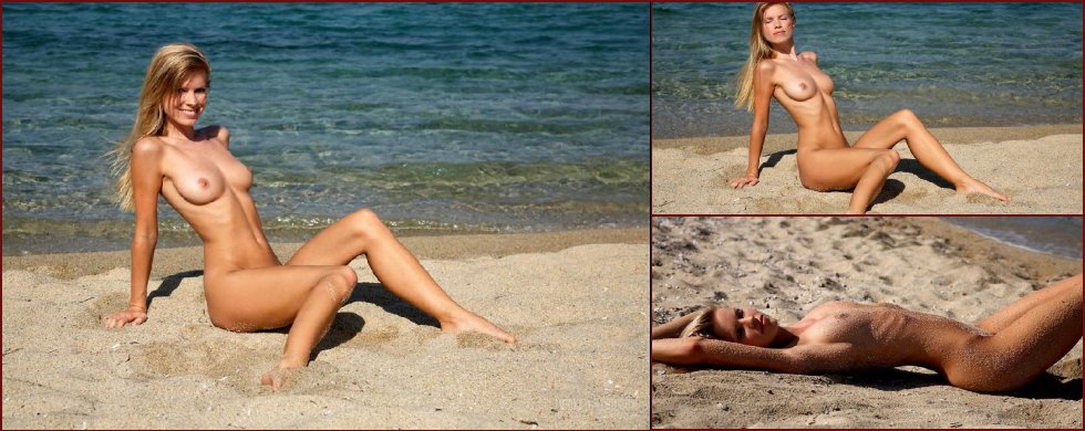 Naked Marketa Belonoha on the beach - 34