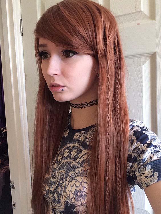 Wonderful teen with long, red hair - 1
