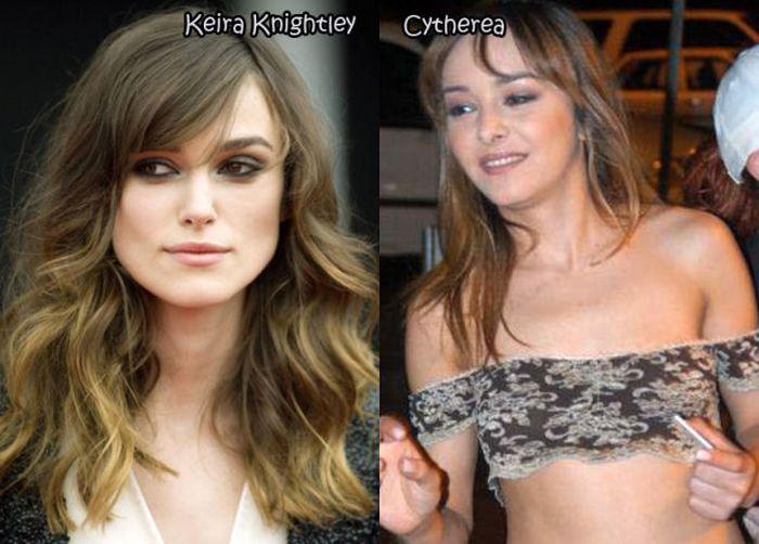 Famous celebs and their pornstars counterparts - 10
