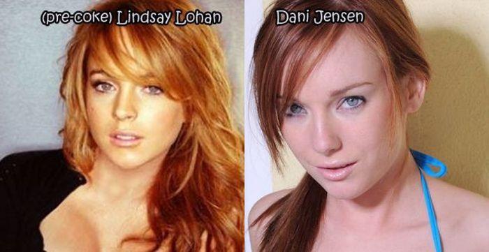 Famous celebs and their pornstars counterparts - 16