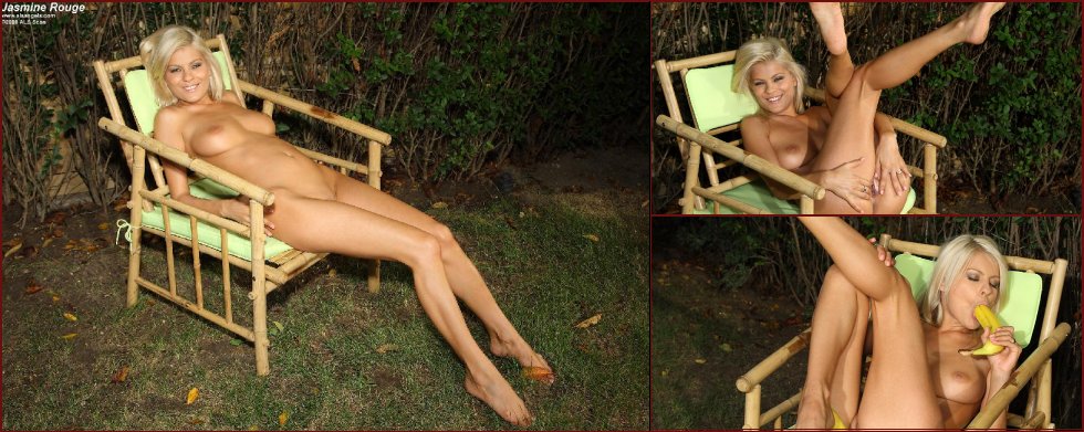 Crazy naked blonde, who likes fruits - Jasmine Rouge - 27