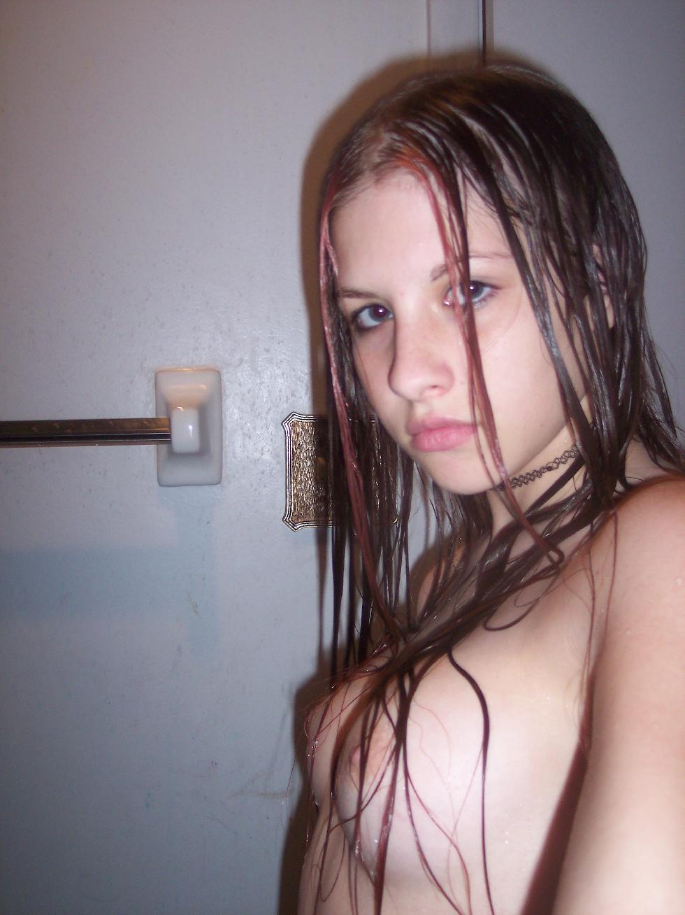 Young naked girl is taking a bath - Tina - 18