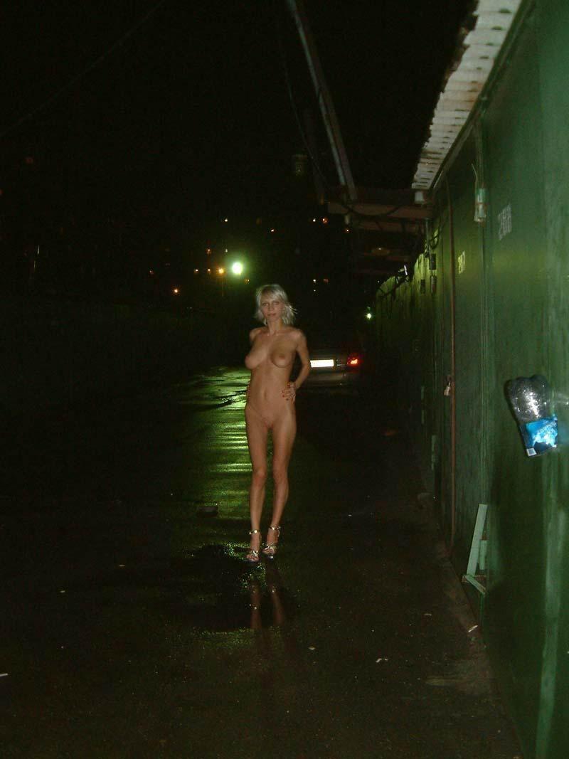 Drunk and completely naked blonde - 9