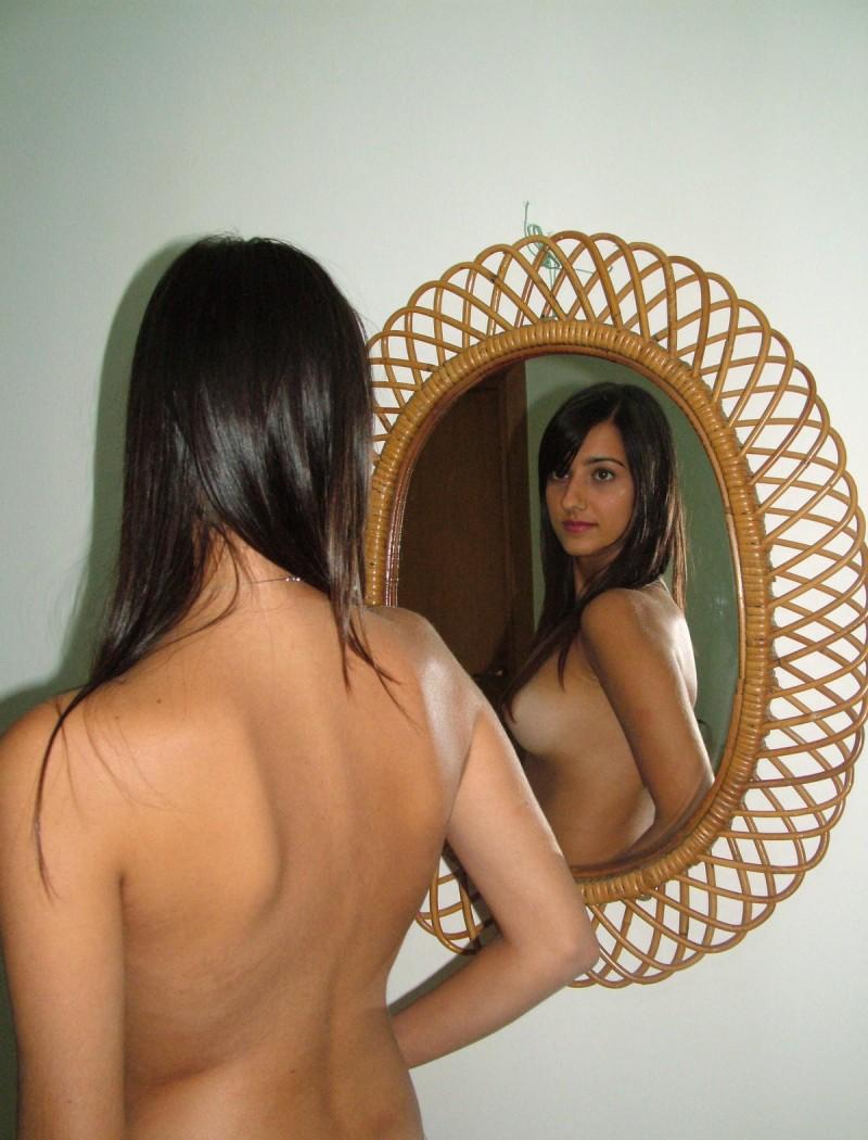 Beautiful young Arab girl shows her body - 11