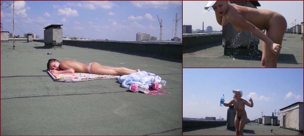 Tanning on the roof - 44