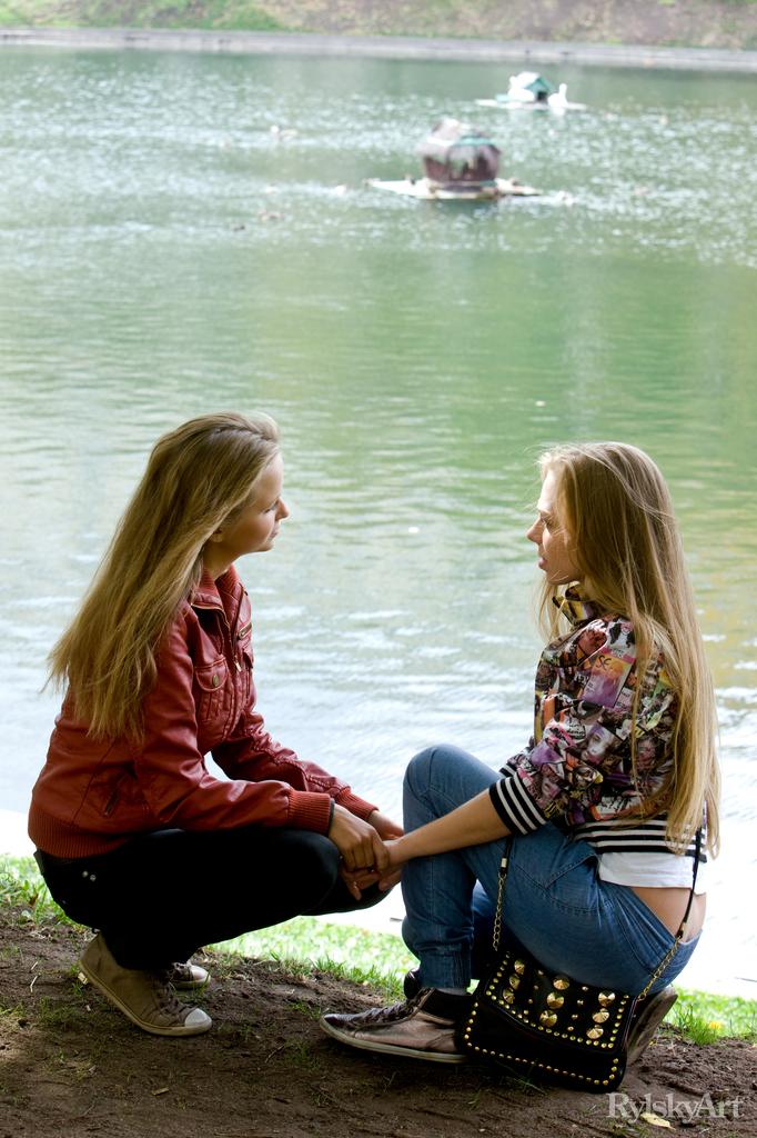 Two young girls in photoshoot - Liv & Alexandra - 2