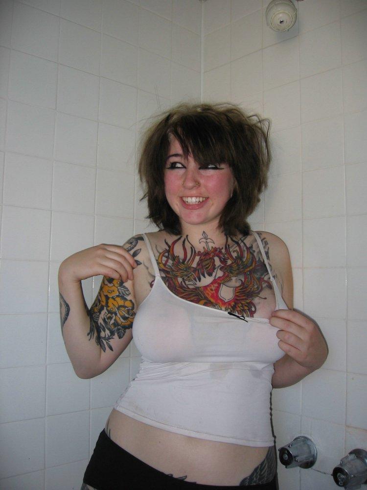 Tattooed, horny and wild girl  - 5