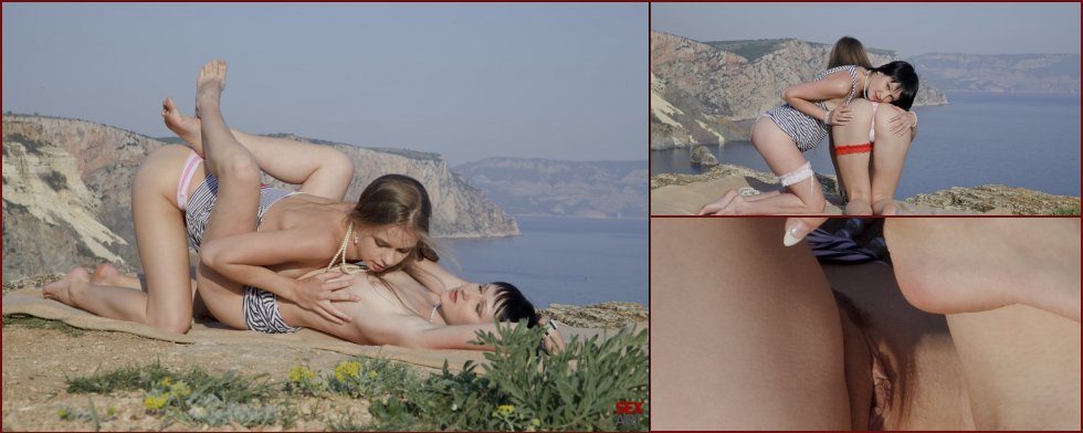 Hot Milena and Lyala are doing each other in a nature - 15