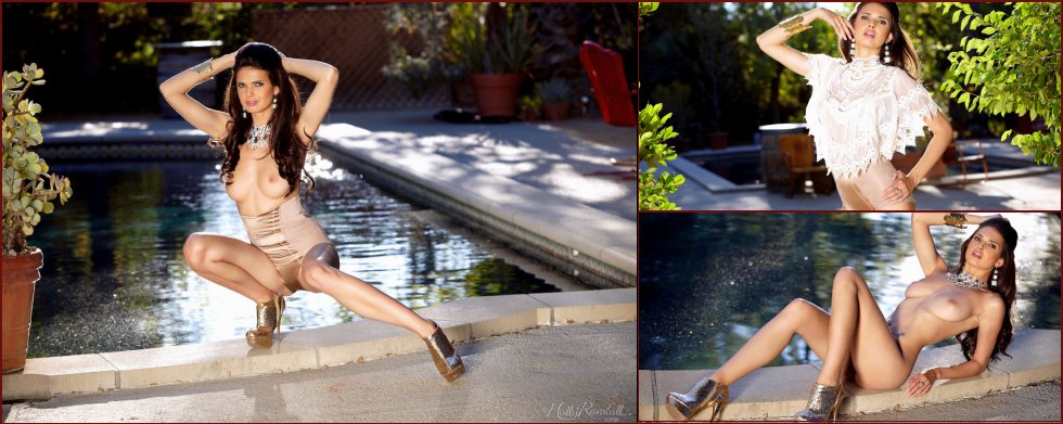 Elegant Karmen is tempting over the pool - 89