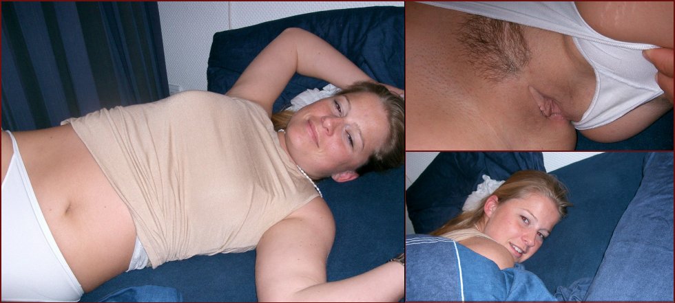 Blonde amateur with tight pussy and firm ass - 5