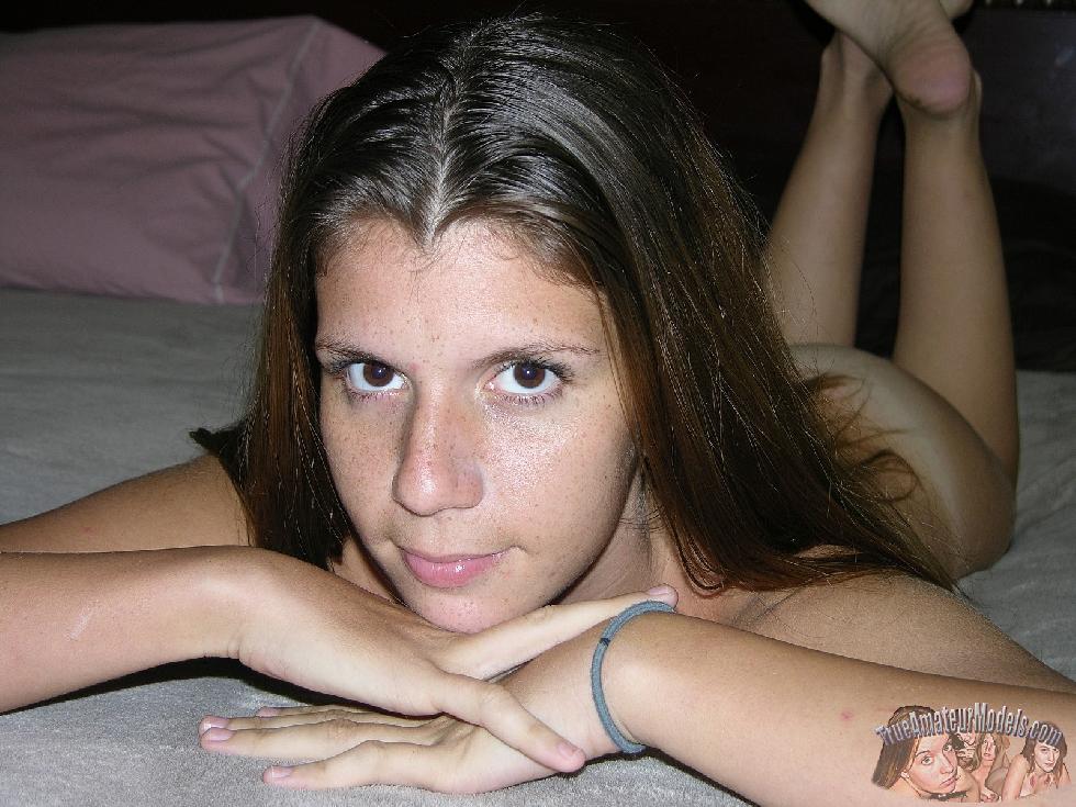 Long-haired girl with tattoo on the belly - JC - 10