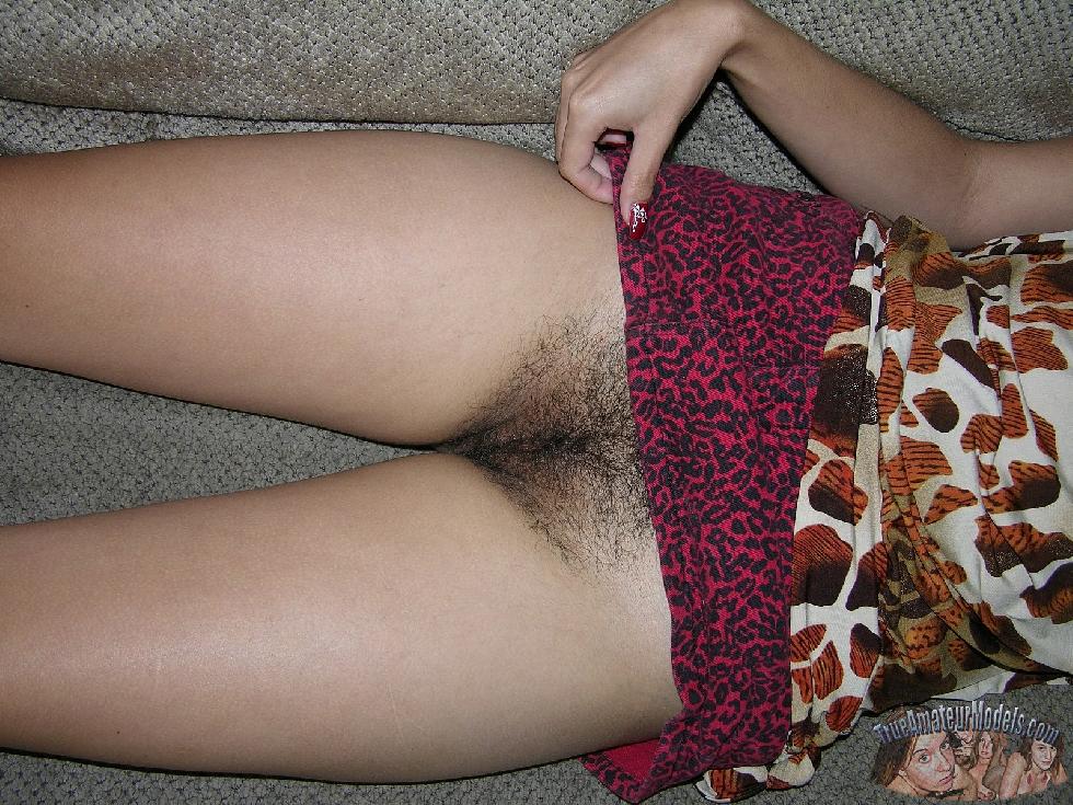 Nissa is spreading legs and showing hairy pussy - 2