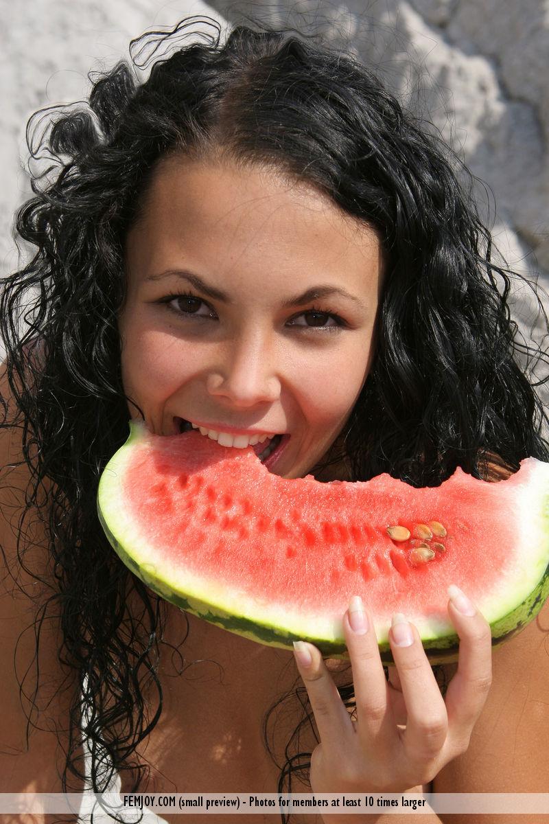 Taste a watermelon with lovely Armida - 9