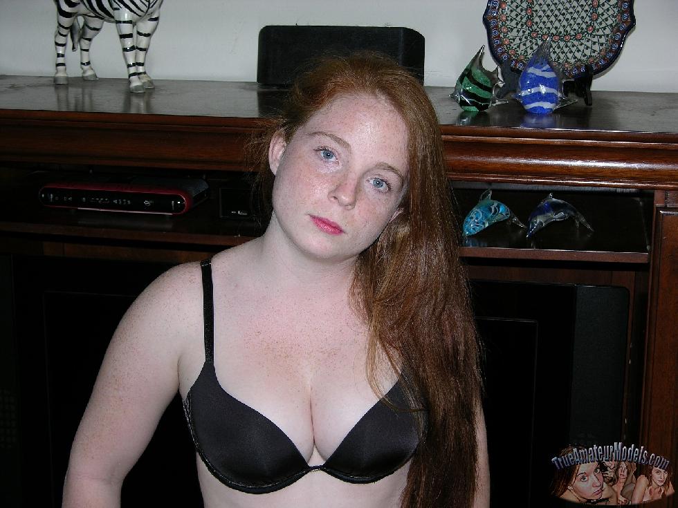 Red-haired Amelia shows her natural body. Part 1 - 2
