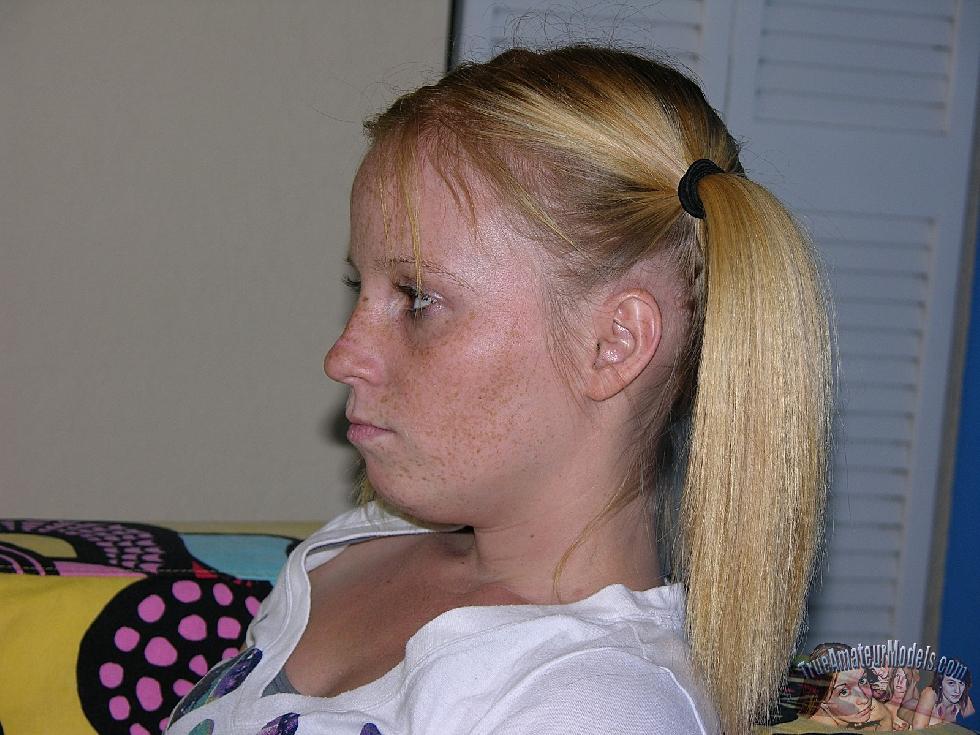 Tiny, blonde teen with cute pigtails - Alissa - 2