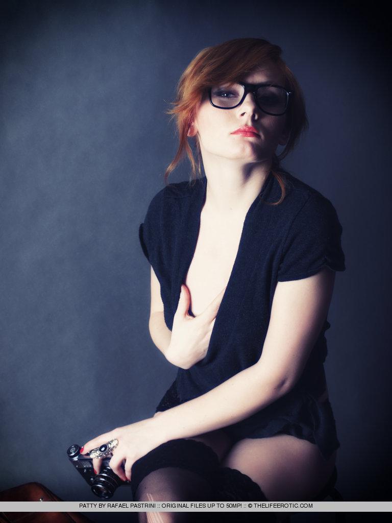 Smart redhead in sexy stockings - Patty - 2