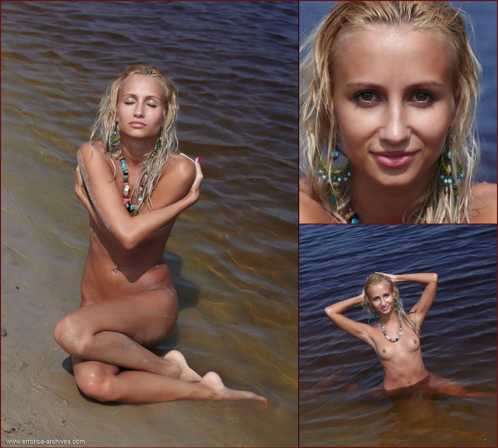 Leggy blonde on the beach - Afina Part 2 - 2