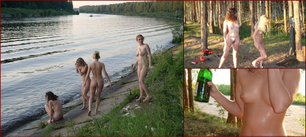Naked amateurs in nature - 40