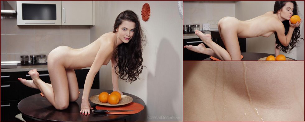 Sensual Amelie is tempting in the kitchen. Part 2 - 2