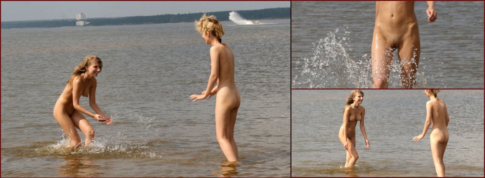 Two naked amateurs on the beach. Part 2 - 2