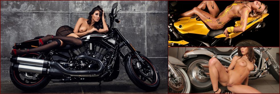 Hot chicks on motorbikes. Part 2 - 2