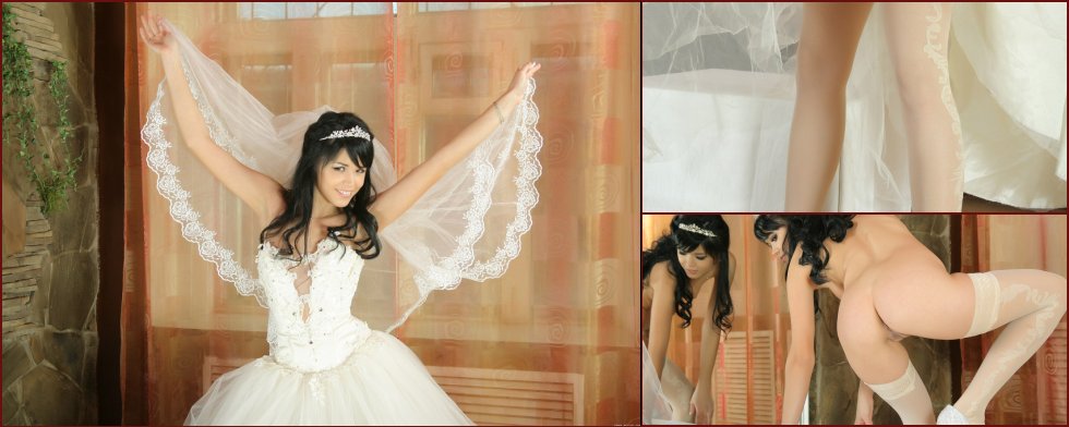 Young Vivien and her wedding session. Part 1 - 1