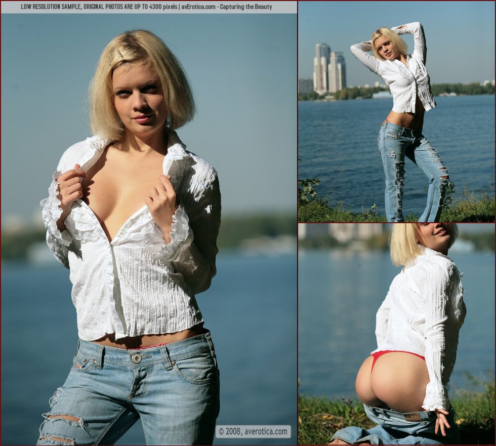 Striptease by the lake - Tasha - 66