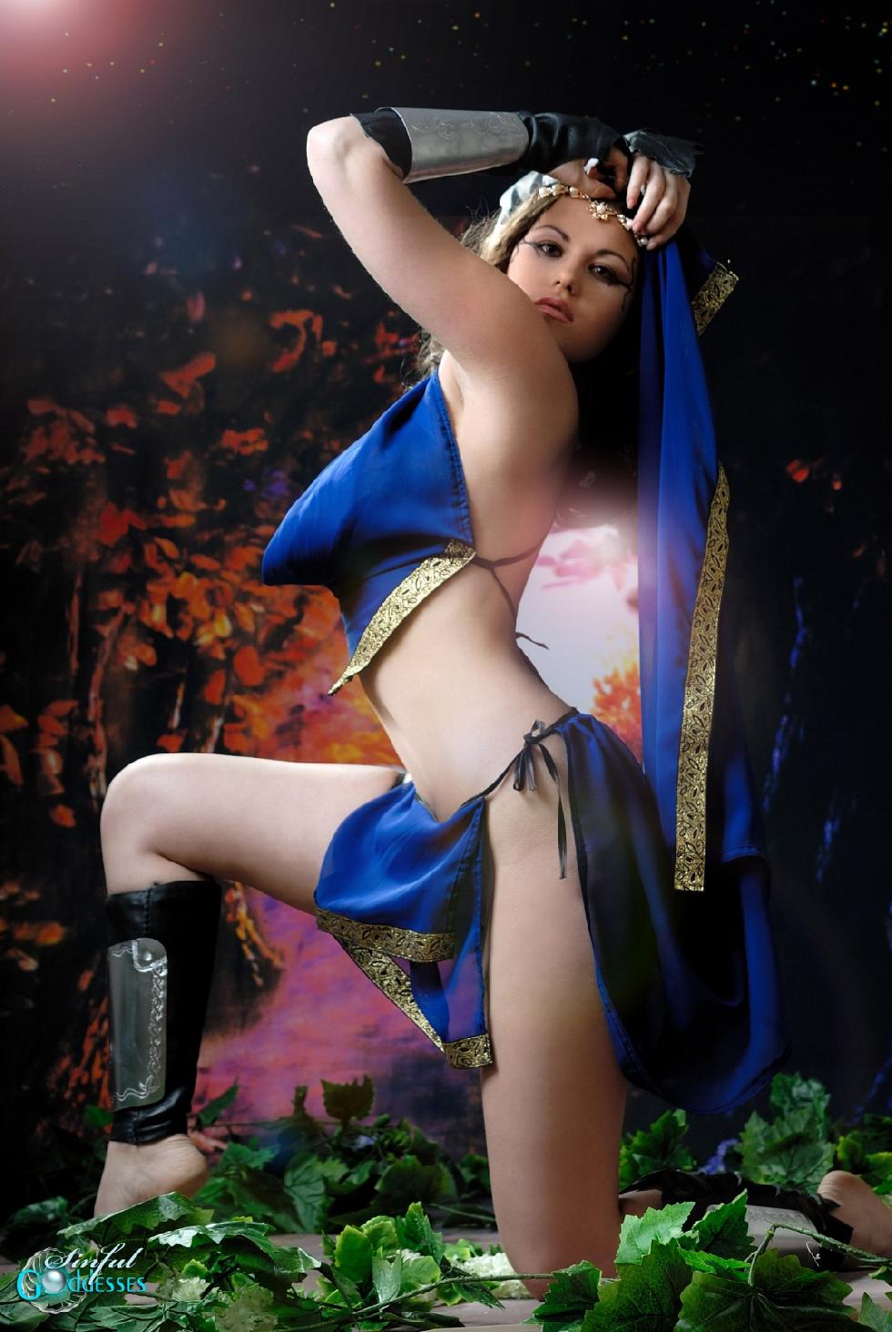 Busty Mia as beautiful warrior. Part 2 - 5