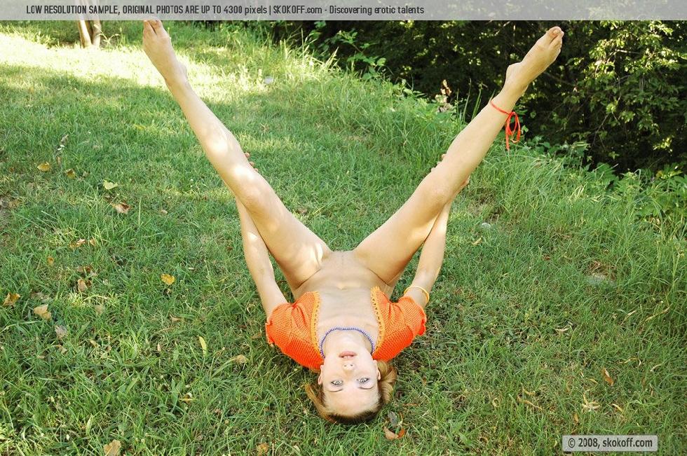 Wonderful Eva is posing outdoor - 18