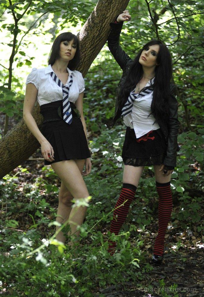 Very bad schoolgirls in nature - Carole & Samantha - 2