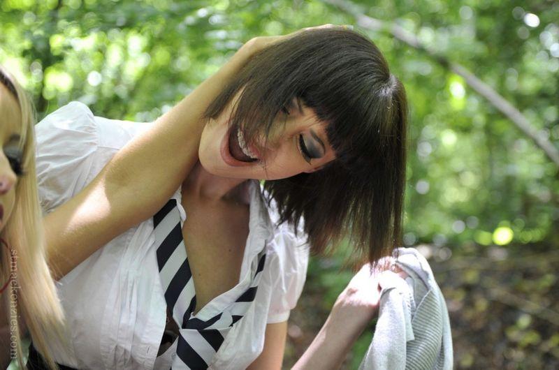 Very bad schoolgirls in nature - Carole & Samantha - 8