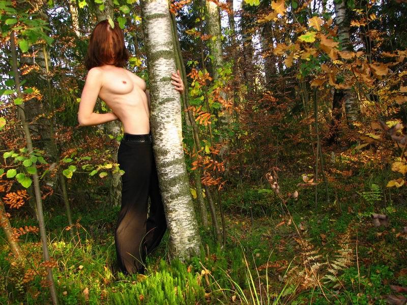 Anonymous redhead in the nature - 2
