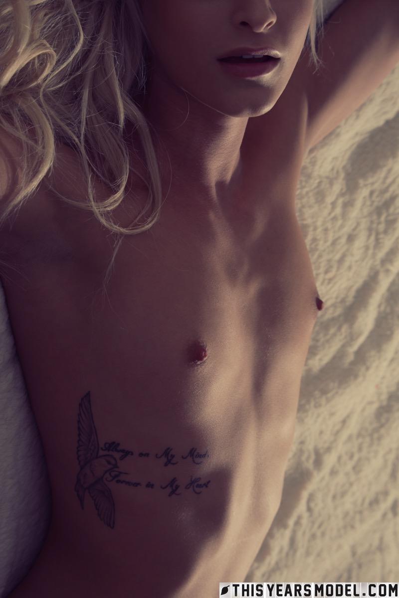Pretty blonde girl with tattoos - Emma Hix - 9