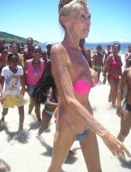 Grandma in bikini - 7